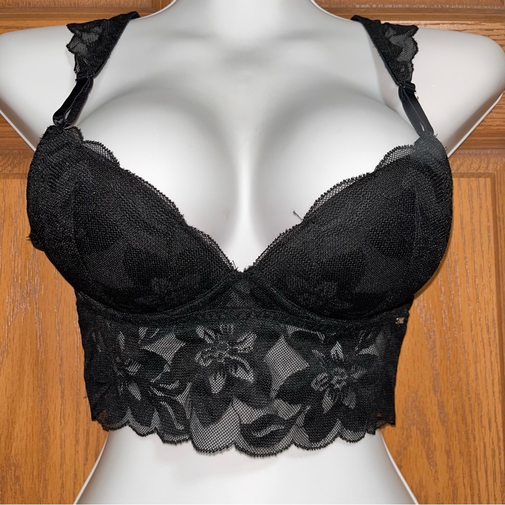PINK Victoria's Secret Black Lace Bra